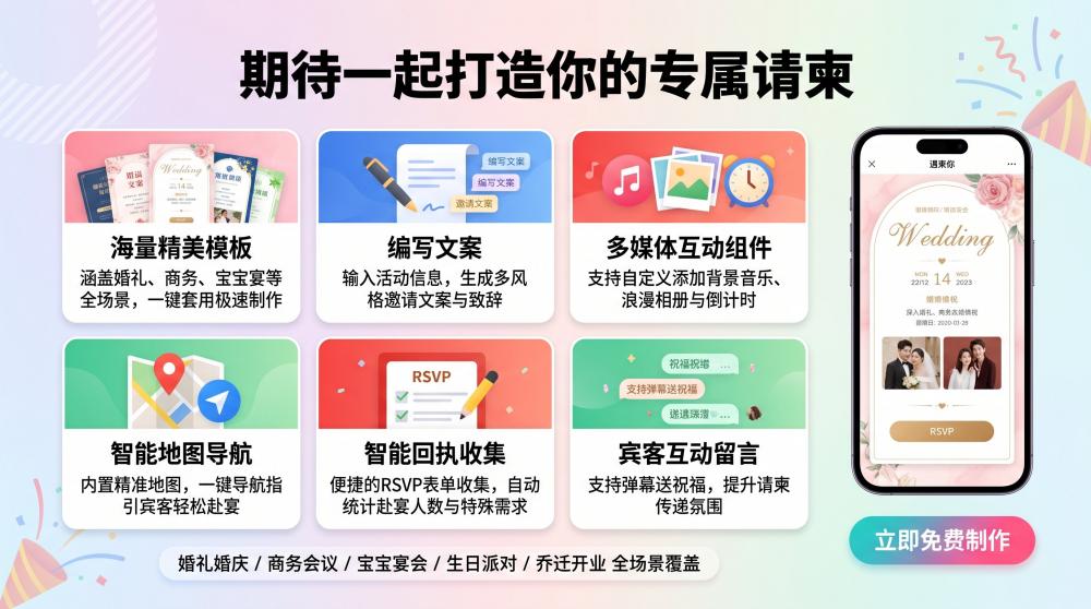 超治愈宝宝宴电子邀请函｜可爱温馨风，几分钟轻松搞定